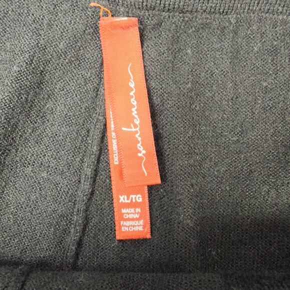 SANTEMARE Warm W/Pockets Wool‎ Blend Athleisure Black Jogger Casual Pants sz XL - Picture 3 of 5